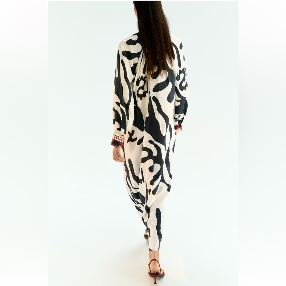 New H&M Loose Fit Abstract Print Maxi Dress - Picture 2 of 6